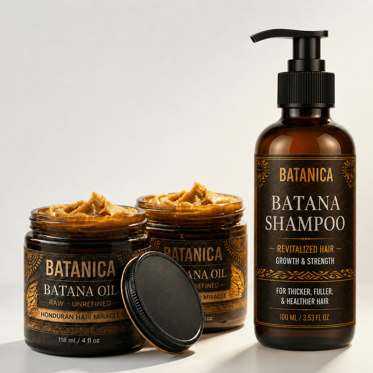 Wash & Growth Bundle - BATANICA - Batana Hair Oil