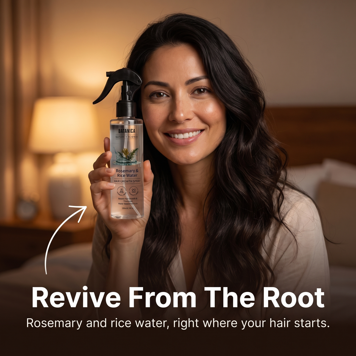 Rosemary & Rice Water Hair Spray